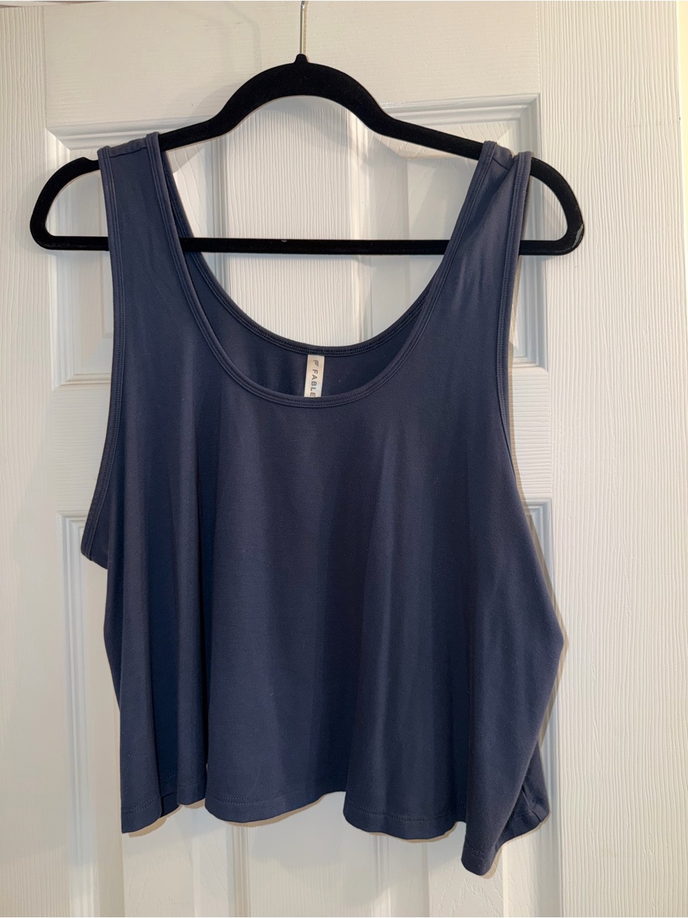 Fabletics Navy Blue Scoop Neck Tank Top